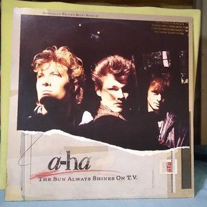 A-Ha 1985 The Sun Always Shines On T.V.  Goldstamp Promo Single Vinyl record